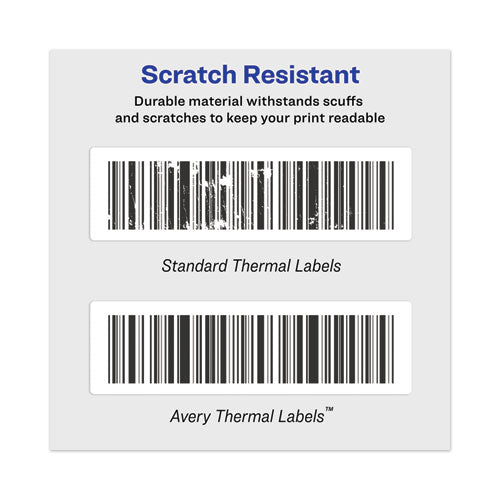 Image of Avery® Multipurpose Thermal Labels, 1.13 X 3.5, White, 130/roll, 2 Rolls/pack