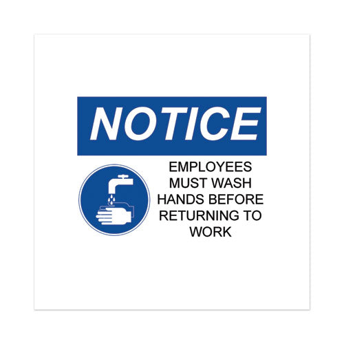 Image of Avery® Surface Safe Removable Label Safety Signs, Inkjet/laser Printers, 5 X 7, White, 2/sheet, 15 Sheets/pack