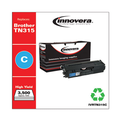 Image of Innovera® Remanufactured Cyan High-Yield Toner, Replacement for TN315C, 3,500 Page-Yield