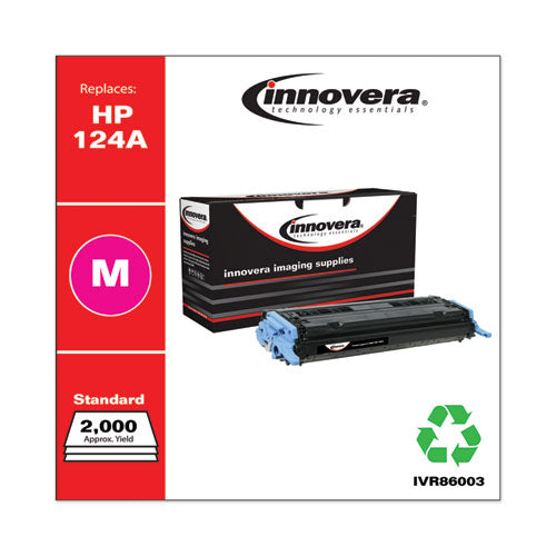 Image of Innovera® Remanufactured Magenta Toner, Replacement for 124A (Q6003A), 2,000 Page-Yield