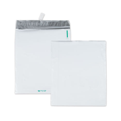 Image of Quality Park Redi-Strip Poly Expansion Mailer, #4 1/2, Square Flap, Redi-Strip Adhesive Closure, 11 x 13, White, 100/Carton