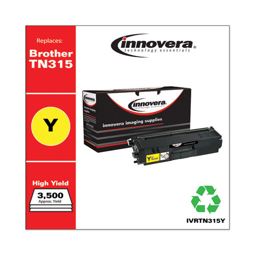Image of Innovera® Remanufactured Yellow High-Yield Toner, Replacement for TN315Y, 3,500 Page-Yield
