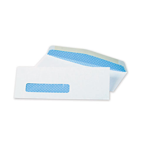 Image of Quality Park Security Tint Window Envelope, #8 5/8, Commercial Flap, Gummed Closure, 3.63 x 8.63, White, 500/Box