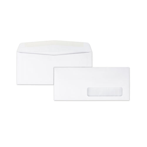 Image of Quality Park Address-Window Envelope, #10, Commercial Flap, Gummed Closure, 4.13 x 9.5, White, 500/Box