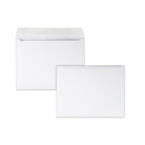 Image of Quality Park Open-Side Booklet Envelope, #10 1/2, Hub Flap, Gummed Closure, 9 X 12, White, 100/box