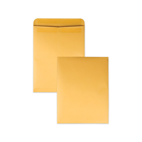 Image of Quality Park Redi-Seal Catalog Envelope, #15 1/2, Cheese Blade Flap, Redi-Seal Adhesive Closure, 12 x 15.5, Brown Kraft, 100/Box