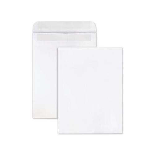 Image of Quality Park Redi-Seal Catalog Envelope, #10 1/2, Cheese Blade Flap, Redi-Seal Adhesive Closure, 9 x 12, White, Wove Finish, 100/Box