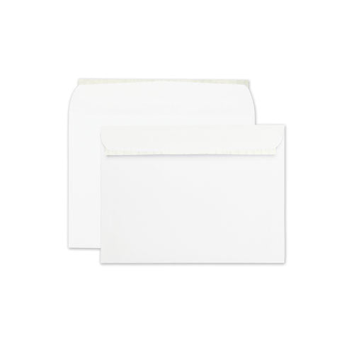 Image of Quality Park Open-Side Booklet Envelope, #10 1/2, Cheese Blade Flap, Redi-Strip Adhesive Closure, 9 x 12, White, 100/Box