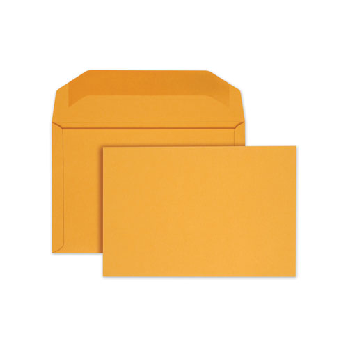 Image of Quality Park Open-Side Booklet Envelope, #15, Hub Flap, Gummed Closure, 10 X 15, Manila, 100/box