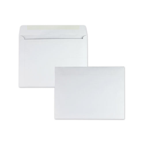 Image of Quality Park Open-Side Booklet Envelope, #13 1/2, Cheese Blade Flap, Gummed Closure, 10 X 13, White, 100/box