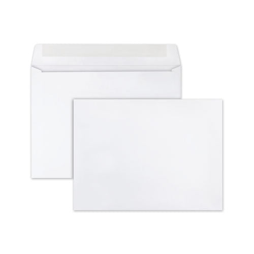 Image of Quality Park Open-Side Booklet Envelope, #10 1/2, Cheese Blade Flap, Gummed Closure, 9 X 12, White, 250/box