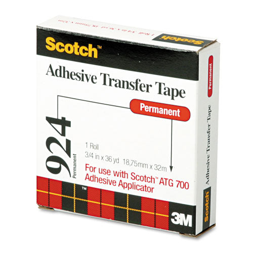 Image of Scotch® Atg Adhesive Transfer Tape Roll, Permanent, Holds Up To 0.5 Lbs, 0.75" X 36 Yds, Clear