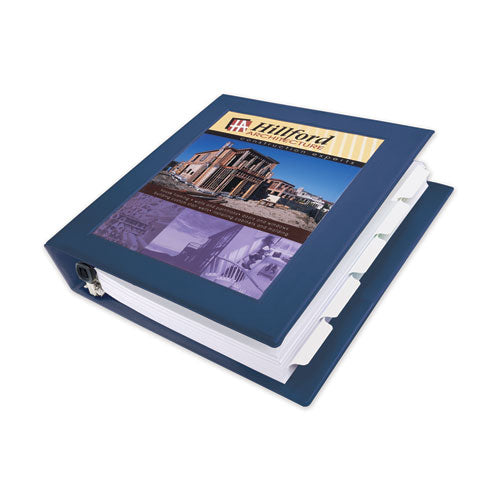 Image of Avery® Framed View Heavy-Duty Binders, 3 Rings, 0.5" Capacity, 11 X 8.5, Navy Blue