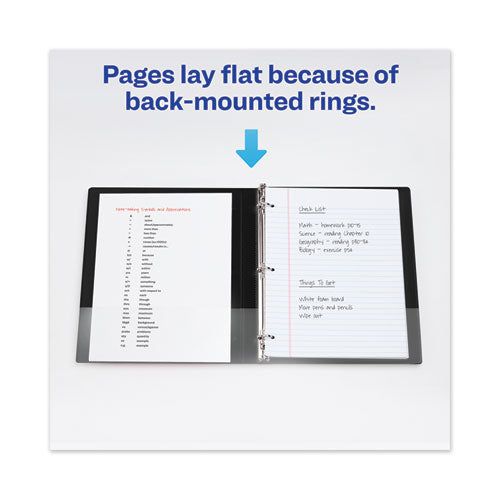 Image of Avery® Framed View Heavy-Duty Binders, 3 Rings, 1" Capacity, 11 X 8.5, Black