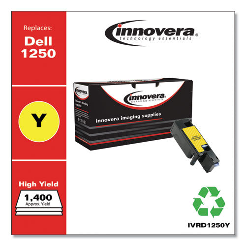 Image of Innovera® Remanufactured Yellow High-Yield Toner, Replacement for 331-0779, 1,400 Page-Yield