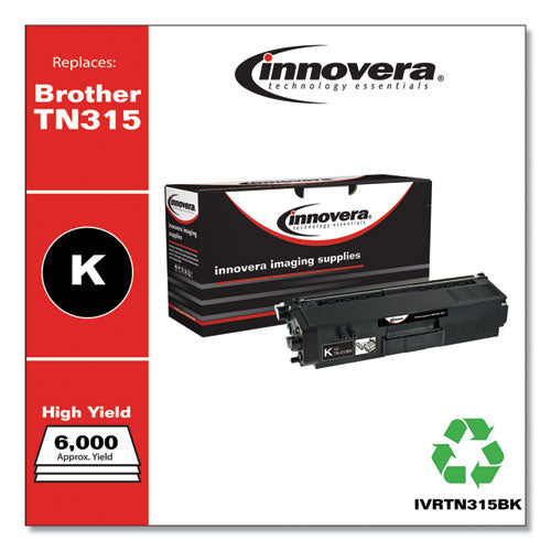Image of Innovera® Remanufactured Black High-Yield Toner, Replacement for TN315BK, 6,000 Page-Yield