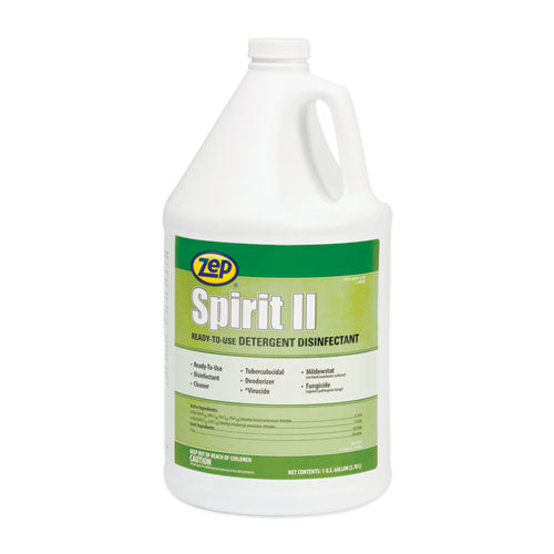 Image of Zep® Spirit Ii Ready-To-Use Disinfectant, Citrus Scent, 1 Gal Bottle, 4/carton