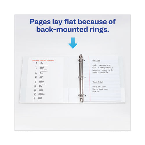 Image of Avery® Touchguard Protection Heavy-Duty View Binders With Slant Rings, 3 Rings, 1.5" Capacity, 11 X 8.5, White