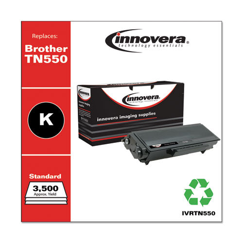 Image of Innovera® Remanufactured Black Toner, Replacement for TN550, 3,500 Page-Yield