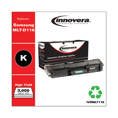 Image of Innovera® Remanufactured Black Toner, Replacement for MLT-D116L, 3,000 Page-Yield