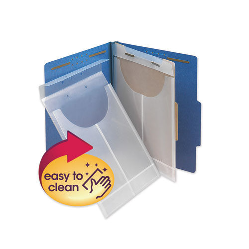 Image of Smead Two-Hole Letter/legal Poly Expanding Jackets, 2-Hole Punched, Letter/legal Size, Clear, 24/box