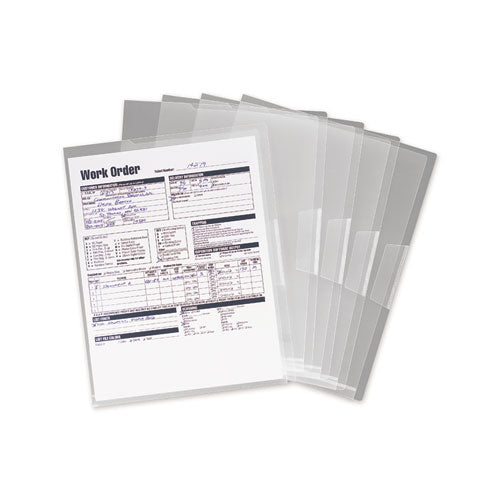 Image of Smead Poly Translucent Project Jackets, Letter Size, Clear, 5/pack