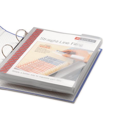Image of Smead Poly Ring Binder Pockets, 9 X 11.5, Clear, 3/pack
