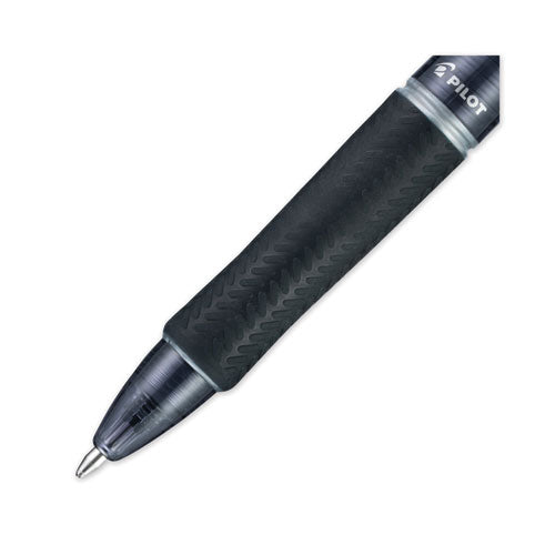 Image of Pilot® Acroball Colors Advanced Ink Hybrid Gel Pen, Retractable, Medium 1 mm, Black Ink, Smoke/Black Barrel, Dozen