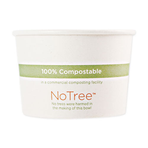 Image of World Centric® No Tree Paper Bowls, 16 oz, 4.4" Diameter x 3" h, Natural, Sugarcane, 500/Carton