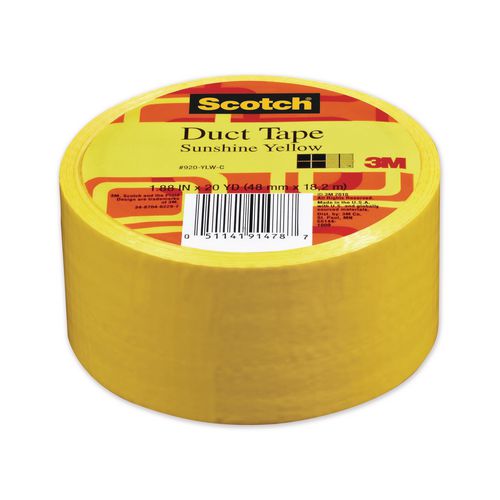 Image of Scotch® Duct Tape, 1.88" X 20 Yds, Sunshine Yellow