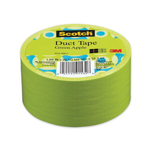 Image of Scotch® Duct Tape, 1.88" X 20 Yds, Green Apple