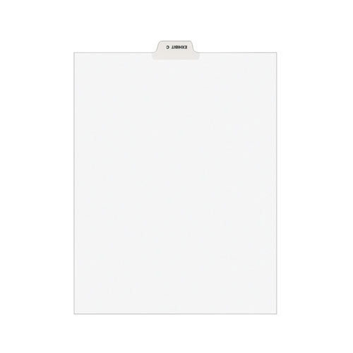 Image of Avery® Avery-Style Preprinted Legal Bottom Tab Divider, 26-Tab, Exhibit C, 11 x 8.5, White, 25/PK