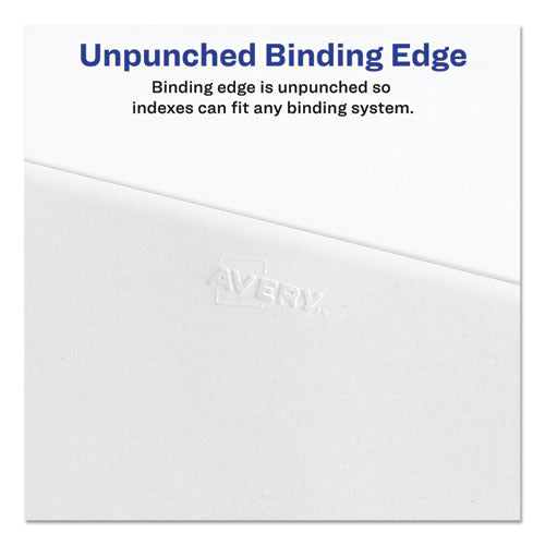 Image of Avery® Avery-Style Preprinted Legal Bottom Tab Divider, 26-Tab, Exhibit C, 11 x 8.5, White, 25/PK