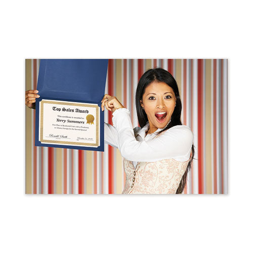 Image of Great Papers!® Foil Border Certificates, 8.5 X 11, Ivory/gold With Braided Gold Border, 12/pack