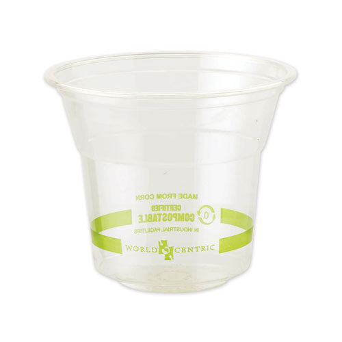 Image of World Centric® PLA Clear Cold Cups, 10 oz, Plastic, Clear, 1,000/Carton