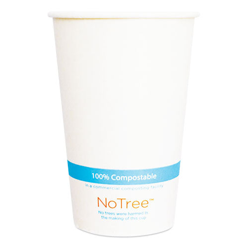 Image of World Centric® Notree Paper Cold Cups, 16 Oz, Natural, 1,000/carton