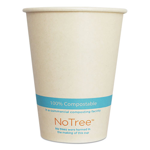 Image of World Centric® Notree Paper Cold Cups, 12 Oz, Natural, 1,000/carton