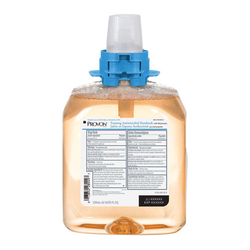 Image of PROVON® Foaming Antimicrobial Handwash/Moisturizer Refill, For FMX-12 Dispenser, Light Fruity Scent, 1,250 mL, 4/Carton