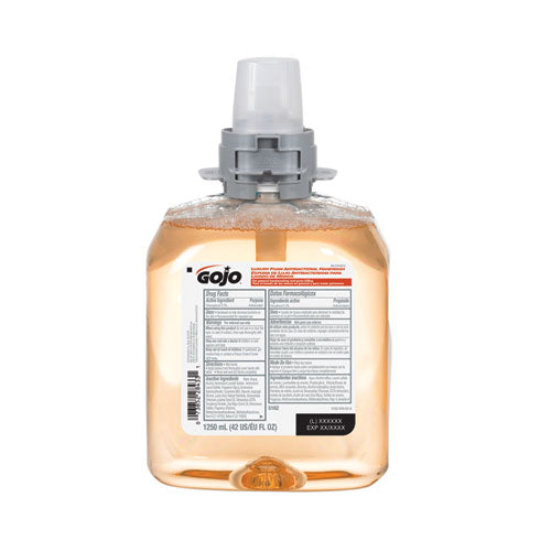 Image of GOJO® Luxury Foam Antibacterial Handwash Refill, Fresh Fruit Scent, 1,250 mL, 4/Carton