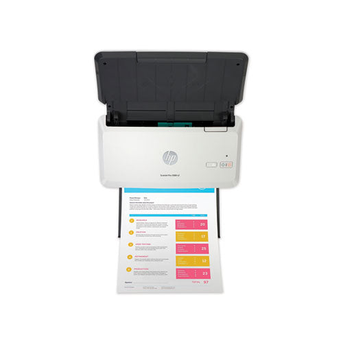 Image of HP Scanjet Pro 2000 S2 Sheet-Feed Scanner, 600 Dpi Optical Resolution, 50-Sheet Duplex Auto Document Feeder