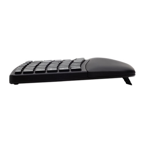 Image of Kensington® Pro Fit Ergo Wireless Keyboard, 18.98 X 9.92 X 1.5, Black
