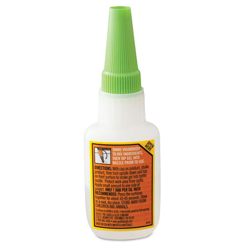 Image of Gorilla® Super Glue Gel, 0.53 Oz, Dries Clear, 4/carton