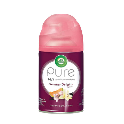Image of Air Wick® Freshmatic Life Scents Ultra Refill, Summer Delights, 5.89 Oz Aerosol Spray, 6/carton