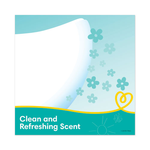 Image of Pampers® Complete Clean Baby Wipes, 1-Ply, Baby Fresh, 7 x 6.8, White, 72 Wipes/Pack, 8 Packs/Carton
