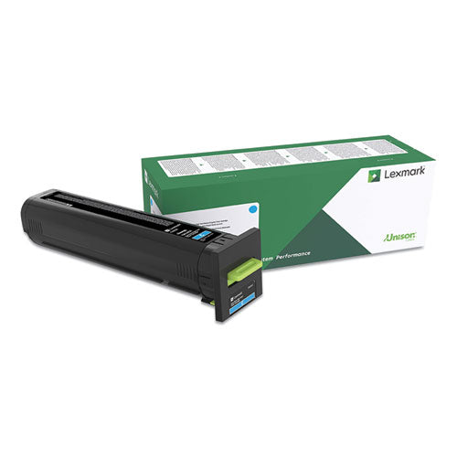 Image of Lexmark 82k0hcg Return Program High-Yield Toner, 17,000 Page-Yield, Cyan