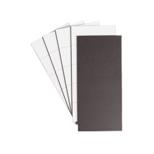 Image of U Brands Dry Erase Magnetic Tape Strips, 2" X 0.88", White, 25/pack