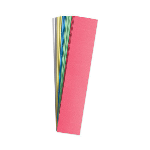 Image of U Brands Data Card Replacement, 2 x 1, Assorted Colors, 1,000/Pack