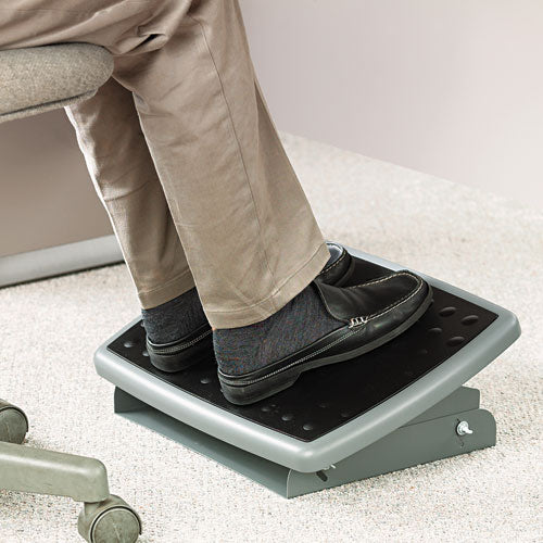 Image of 3M ADJUSTABLE HEIGHT/TILT FOOTREST, NONSKID PLATFORM, 18W X 13D X 4 TO 4.75H, CHARCOAL GRAY