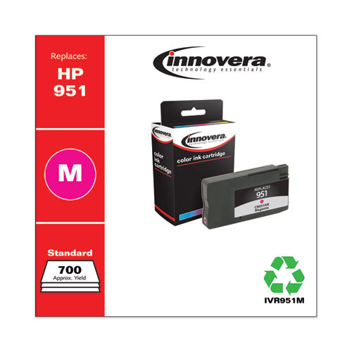 Image of Innovera® Remanufactured Magenta Ink, Replacement for 951 (CN051AN), 700 Page-Yield
