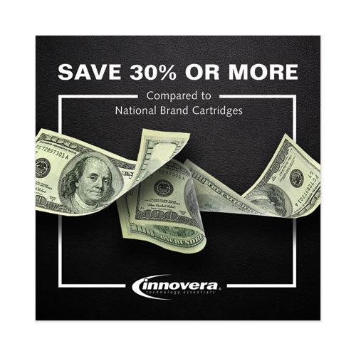 Image of Innovera® Remanufactured Black High-Yield Ink, Replacement for 564XL (CB321WN), 550 Page-Yield